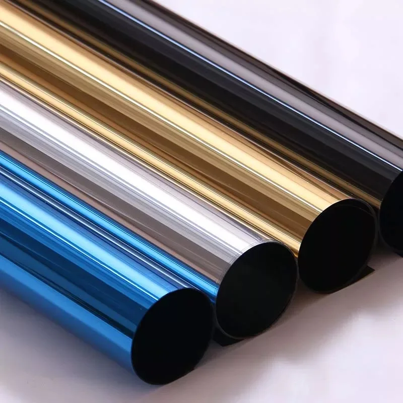 Серебряная односторонняя зеркальная пленка для окна на солнечной батарее