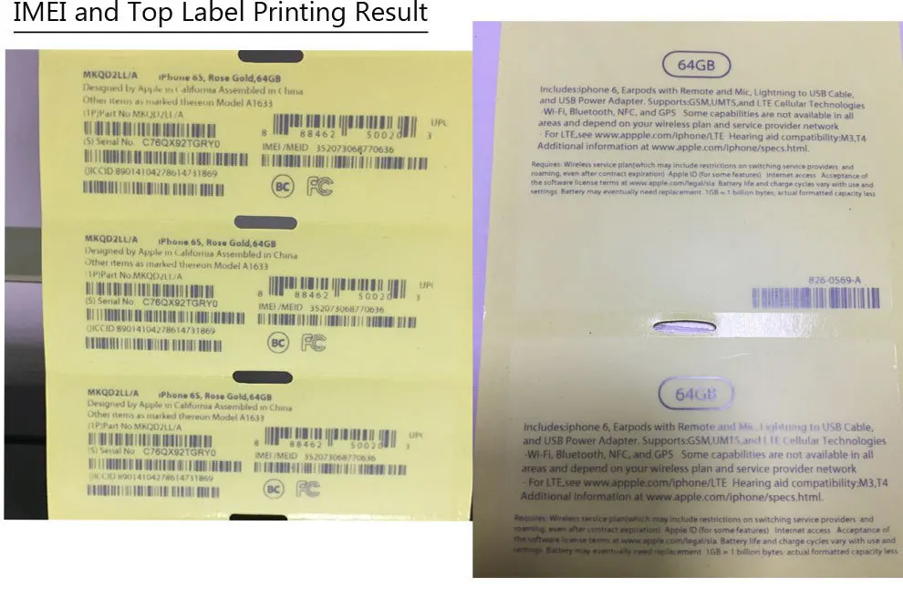 Качественный термотрансферный принтер штрих-кодов с 600 точек/дюйм для мобильного телефона этикетка IMEI печать и ярлыки для доставки