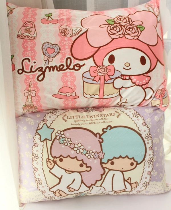 1 шт., 60 см, плюшевый чехол с рисунком из мультфильма «My Melody the twins star», один чехол для подушки, романтичный подарок для леди, игрушка для сна для девочки