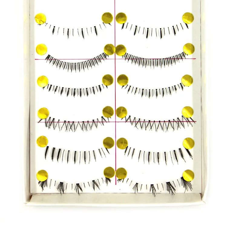 10 стилей накладные Нижние ресницы обычное натуральное наращивание для макияжа