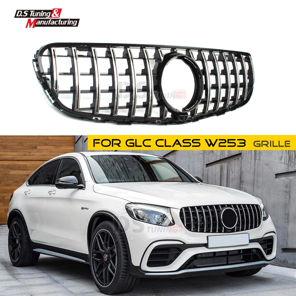 GLC W253 GT гоночная решетка для Mercedes C253 ABS материал сетка гриль для Benz GLC200 GLC250 GLC300