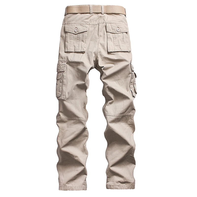 2018 Mens Military Tactical Loose Multi Pocket Militar Cargo Pants Camouflage Combat Army Trousers With Pockets | Мужская одежда