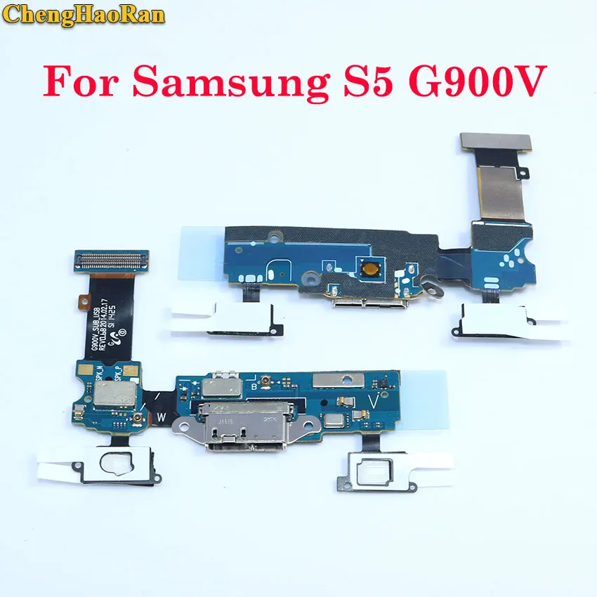 For Samsung G900V ChengHaoRan для samsung S5 G900A/F/T G900V Mini G800F ONE G903F зарядное устройство Порт док-станция разъем Micro USB порт гибкий кабель - Цвет: For Samsung G900V