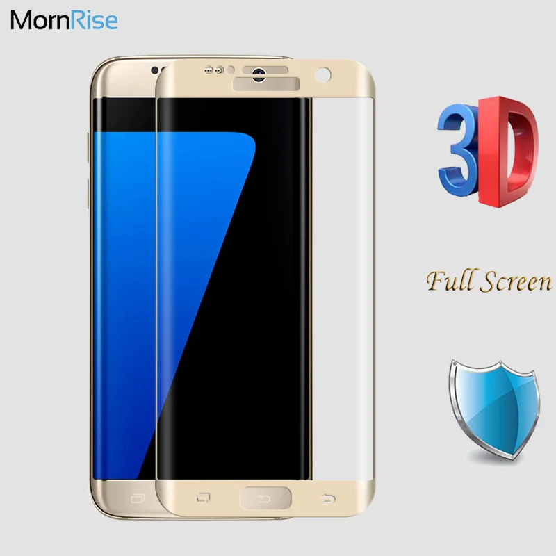 Закаленное стекло с полным покрытием 0 26 мм для Samsung Galaxy S7 Edge S6 Plus протектор экрана