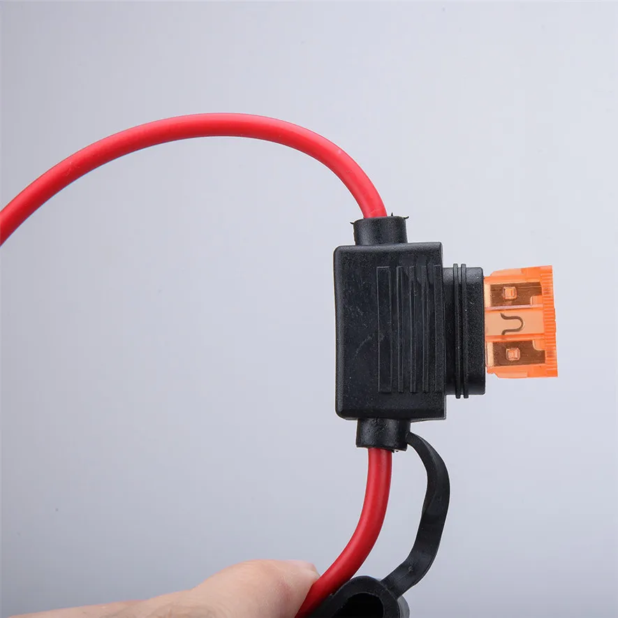 Универсальный 10 шт. стандартный держатель предохранителя 40 А 12 AWG кабель в линию