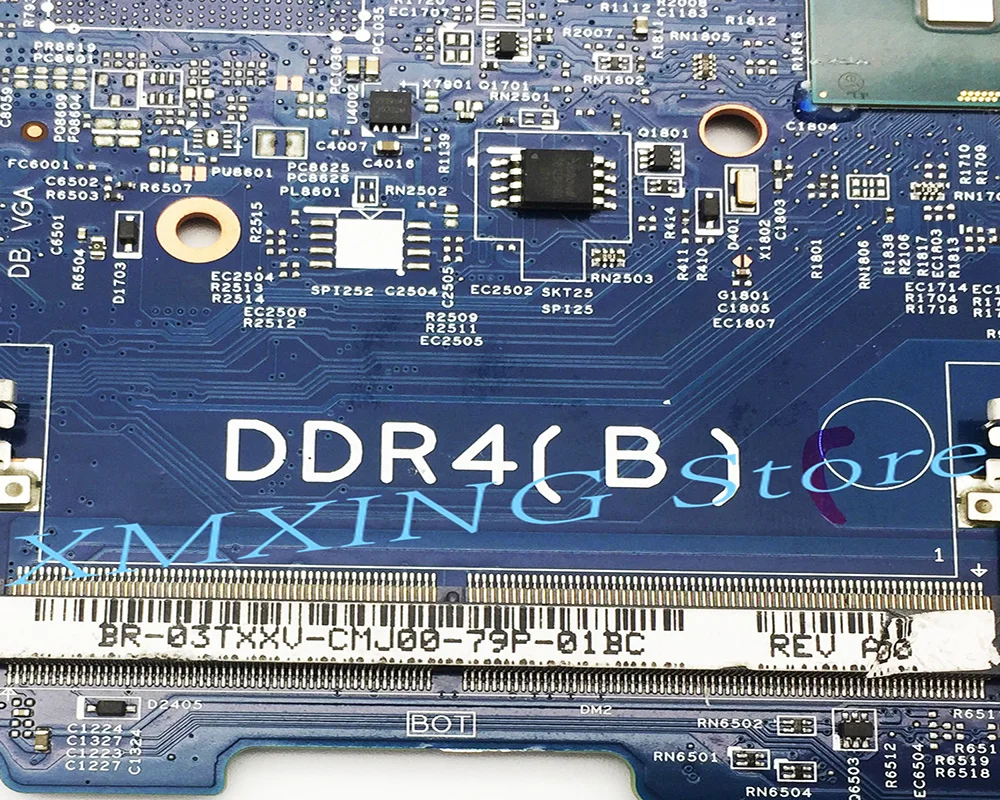 FULCOL для DELL Latitude 3480 3580 материнская плата ноутбука I7-7500U CPU D5FVH 16852-1 BR-03TXXV 03M9H8 3M9H8