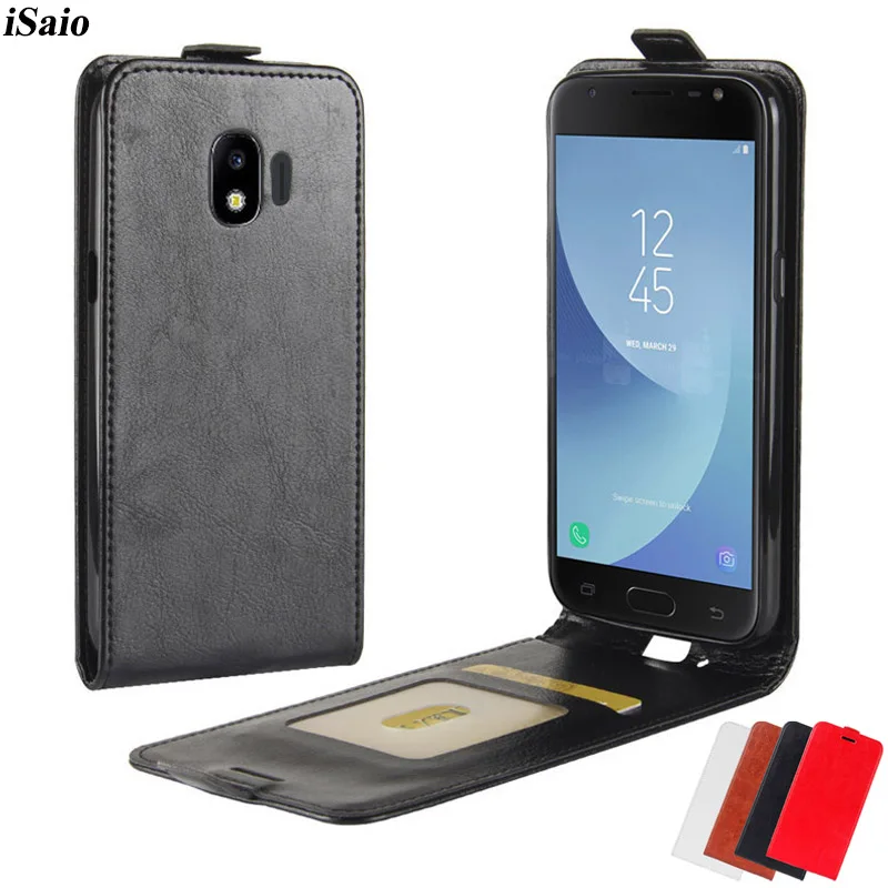 Флип чехол для Samsung Galaxy J2 Pro 2018 J250F кожаный силиконовый ТПУ Coque Crazy Horse чехлы