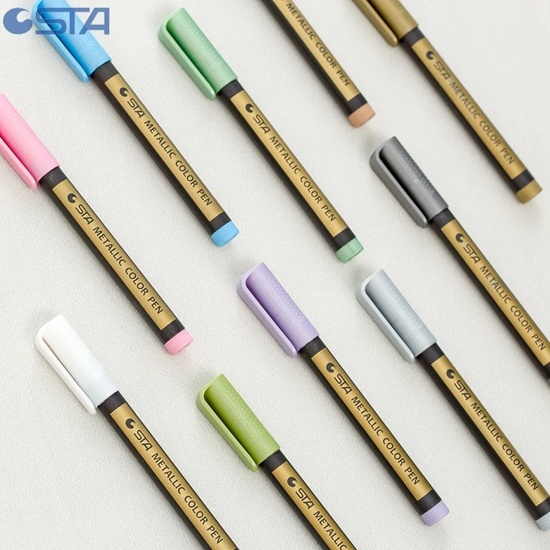 STA 10 шт./лот металлическая маркерная ручка для письма и украшения скрапбукинга