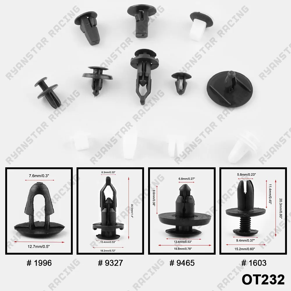 146pcs 415 730pcs автозажим для машин Универсальный бампер фиксированный зажим