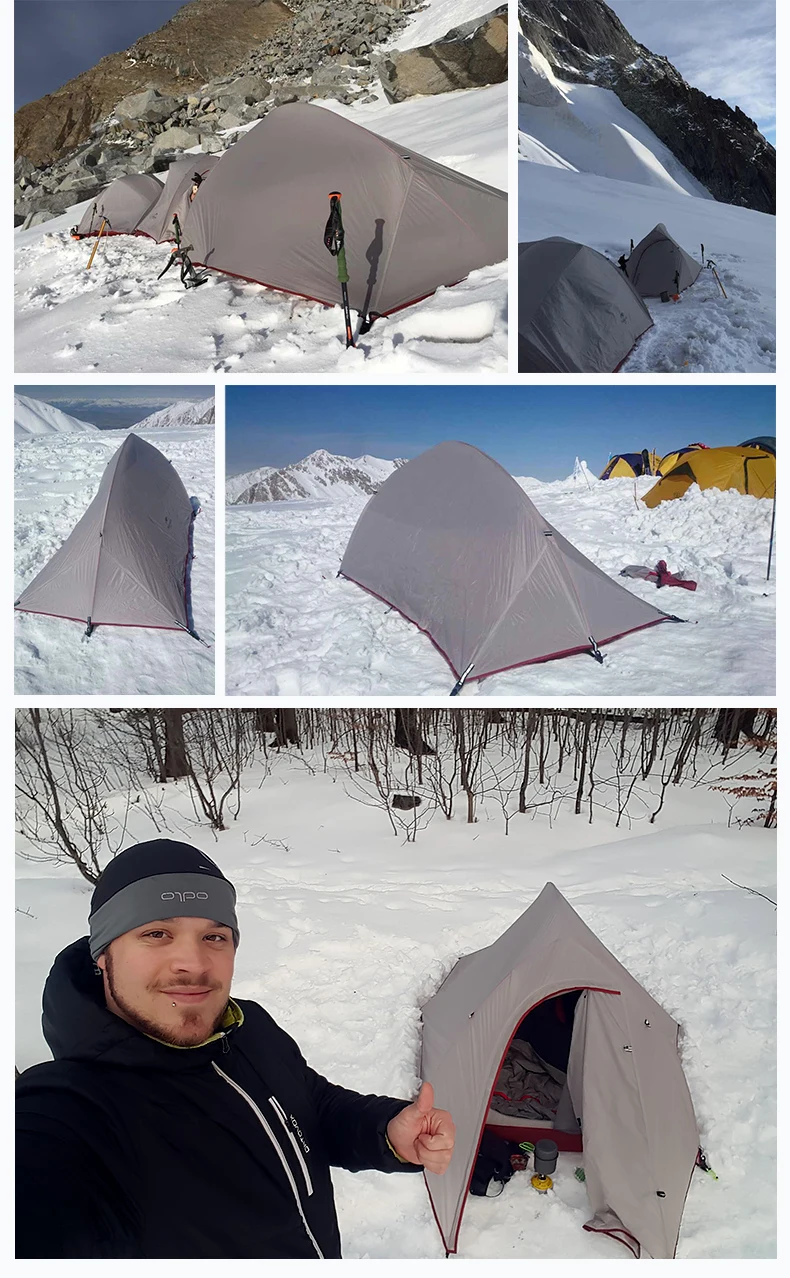 Naturehike Cloud Up 3 серии Открытый Сверхлегкий туристический тент Профессиональный Двухслойный 3 человек походный туристический тент