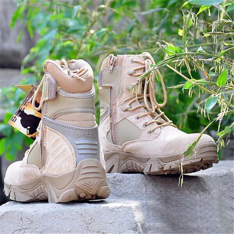 

Brand Army Boots For Man Snow Boots Men's Military Desert Tactical Boot Shoes Genuine Leather Combat Ankle Boots Male Shoes