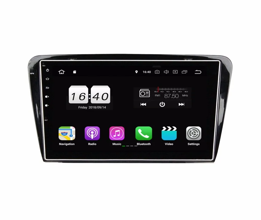 Автомобильный DVD-плеер TDA7851 10 1 дюйма IPS Android 8 для Skoda Octavia 2014 2015 2016 2 Гб ОЗУ 4 ядра GPS