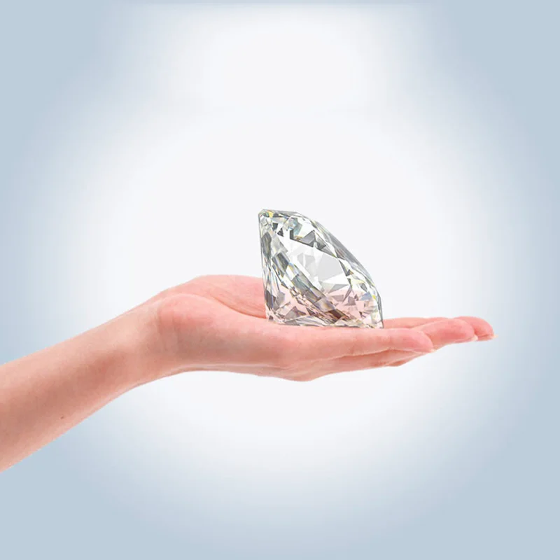 Огромное 80 мм Хрустальное стекло бриллиант пресс папье кварцевые поделки Декор