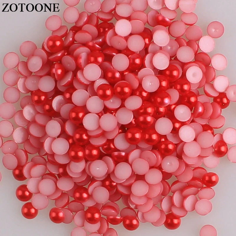 Стразы ZOTOONE с плоской задней частью красный клей для телефона поделок