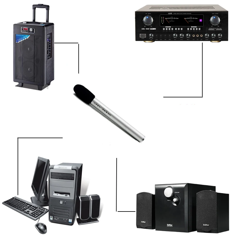 Портативный беспроводной микрофон в форме ручки 2 4 ГГц|wireless microphone handheld|wireless