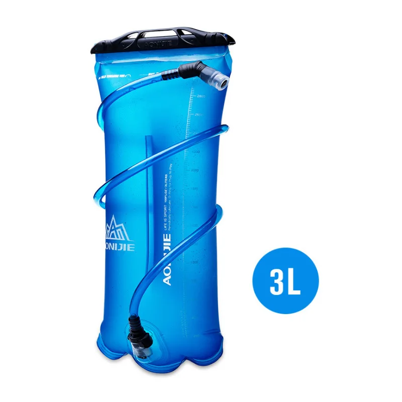 3 L Aonijie SD16 мягкий резервуар для воды, сумка для воды, гидратационный пакет, для питья, бега, велоспорта, кемпинга, 1.5L/2L/3L для рюкзака - Цвет: 3 L