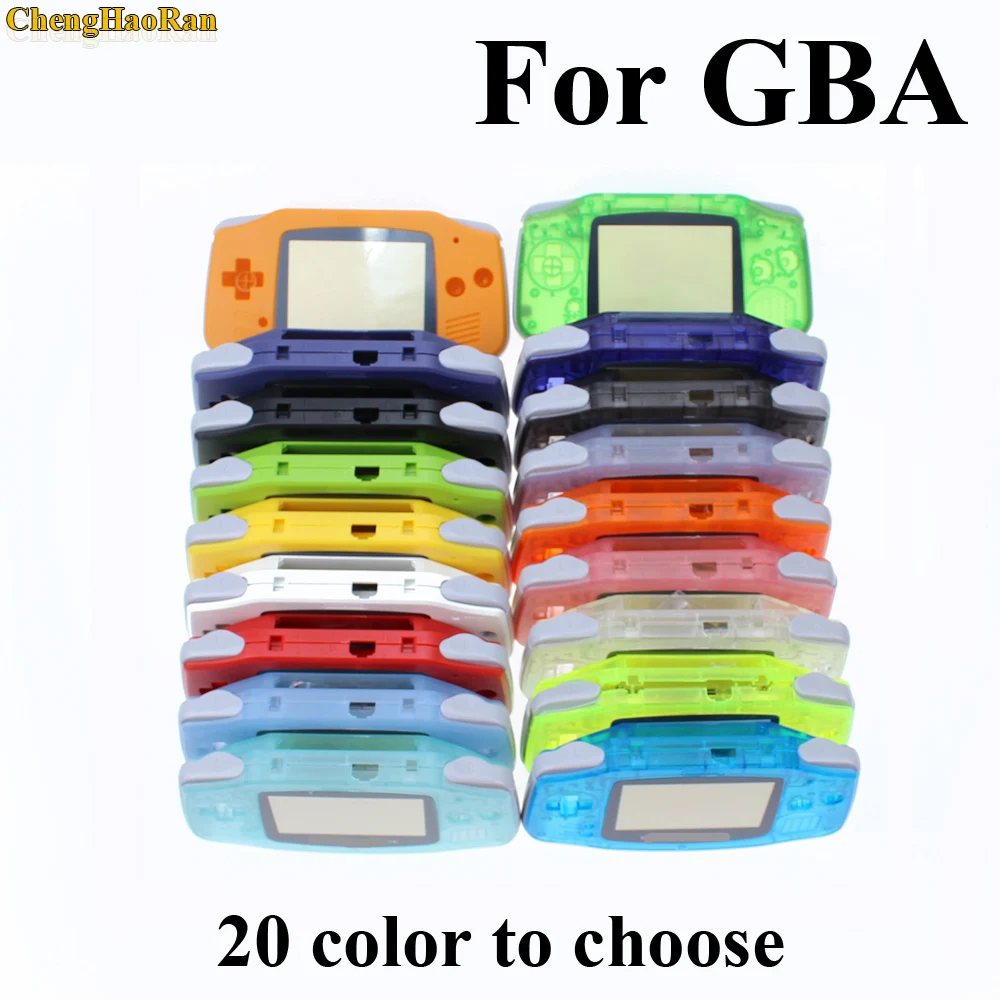 

10 sets Luminous Solid Colorfull Replacement Housing Shell Case Cover for Nintendo Gameboy Advance for GBA at factory price 1x