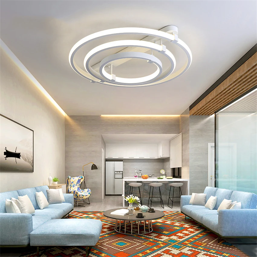 Современный светодиодный потолочный светильник люстра алюминиевая спальня