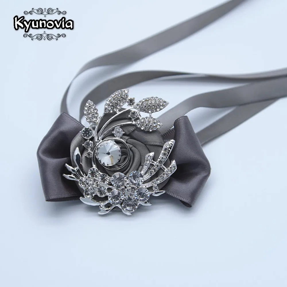 Свадебная брошь Kyunovia Корсажная цвета слоновой кости стразы запястье корсаж для