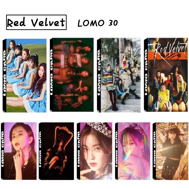 30 шт./компл. KPOP красный бархат девушки RBB RV альбом HD фото карты ПВХ карты самодельные LOMO карты фотокарты