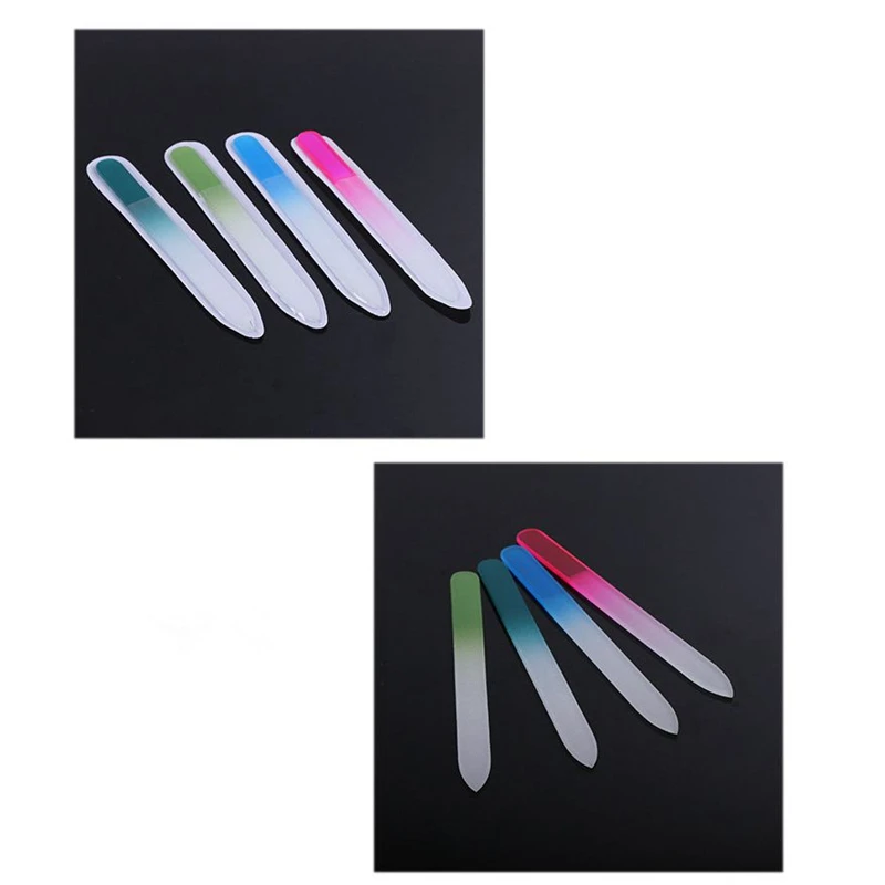 2 шт. буферная пилка для ногтей градиентный стеклянный буфер двухсторонний