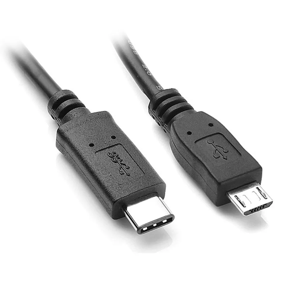 

Hi-Speed USB-C 3.1 Type C Male to Micro USB Male Sync Data Cable Charger - 3ft.