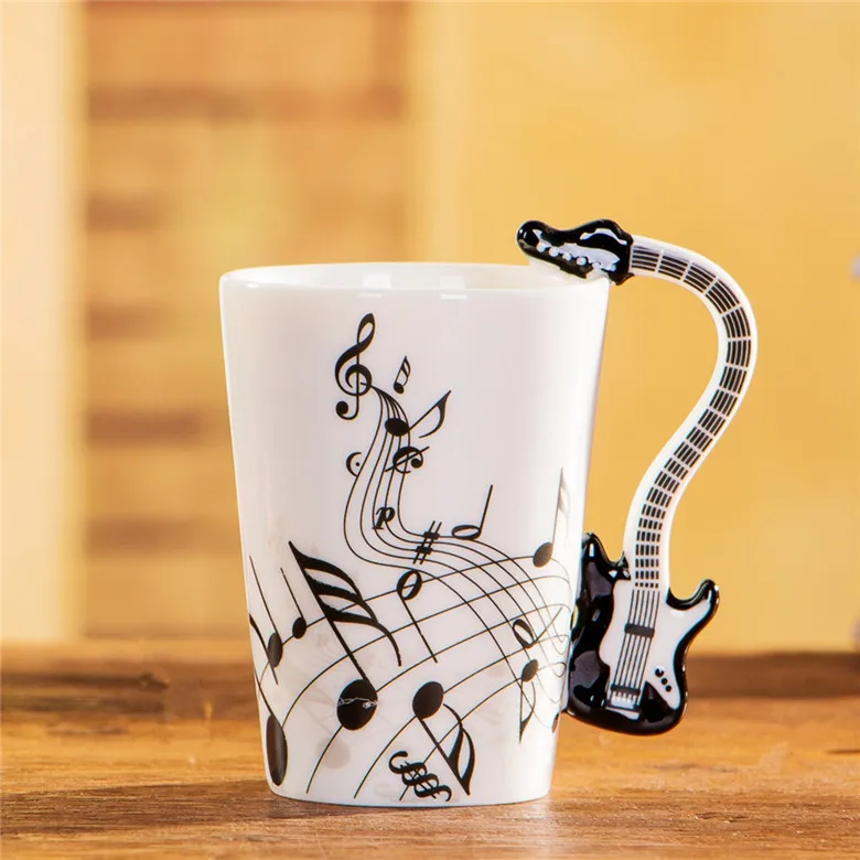Instruments/notes Creative Ceramic Mug Milk Coffee Cup Home Office Tea Novelty Gifts | Mugs