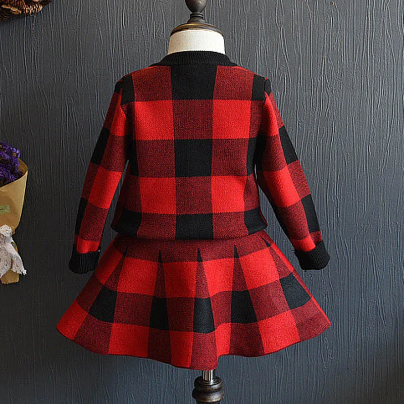 Осенне-зимняя одежда для маленьких девочек комплекты одежды винтажное