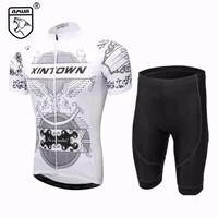 amur leopard mens pro cycling jersey maillot ciclismo short sleeve cycling shorts riding sports clothes quick dry