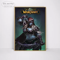 sylvanas windrunner wow game posters and prints wall art decorative picture canvas painting for living room home decor unframed