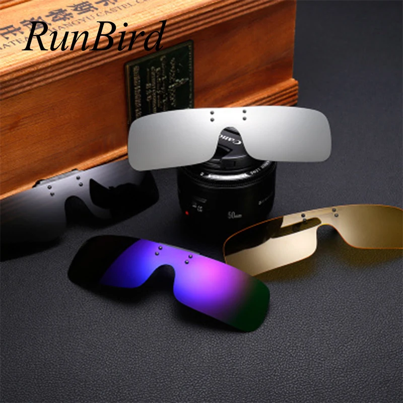 

TAC Polarized Clip on Sunglasses Glasses Square Men Women Mirror Night Vision Driving Sun Glasses With Box 1178R
