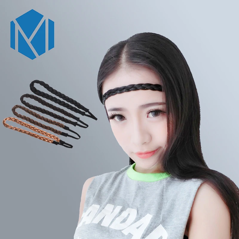 Женские косички для волос M MISM синтетические эластичные шириной 1 5 см в Корейском