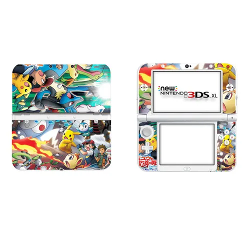 DSLL0318 Для Pokemon GO Пикачу виниловая накладка наклейка Кожа Наклейка для NEW 3DS XL Скины Наклейка s для NEW 3DS LL виниловая кожа Наклейка протектор - Цвет: DSLL0318