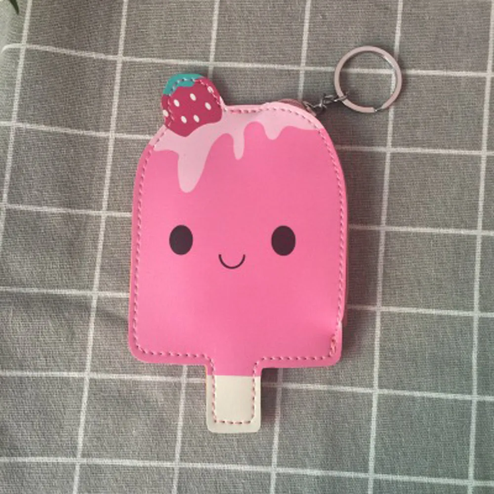 Женский кошелек Ms. mini сумка кошельки сумки милый эскимо кожаный чехол для ключей