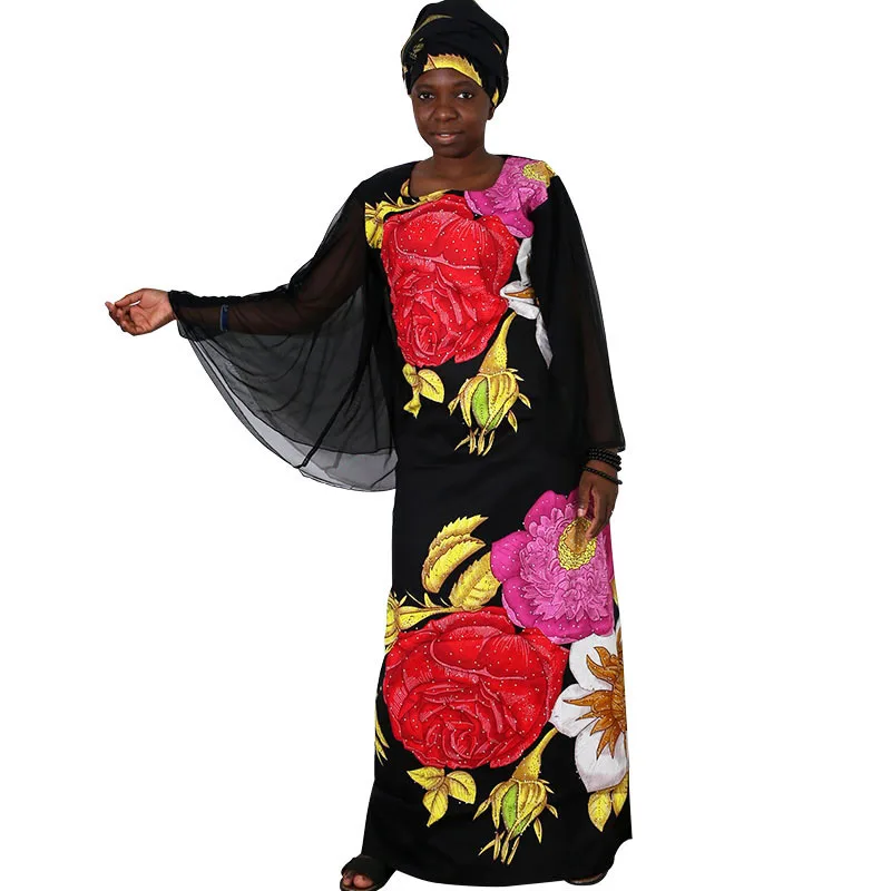 Женские платья в африканском стиле размера плюс с цветочным принтом|Африканская