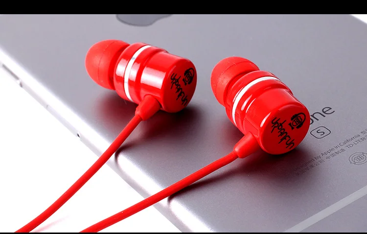 URBANFUN керамический цветной Hi-Fi наушник beryllium с микрофоном 3,5 мм музыкальные наушники CBM-1 - Цвет: Beryllium Red