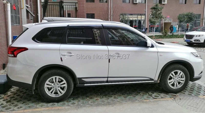 Спойлер для mitsubishi outlander Неокрашенный задний спойлер на крыло крышу АБС-пластик