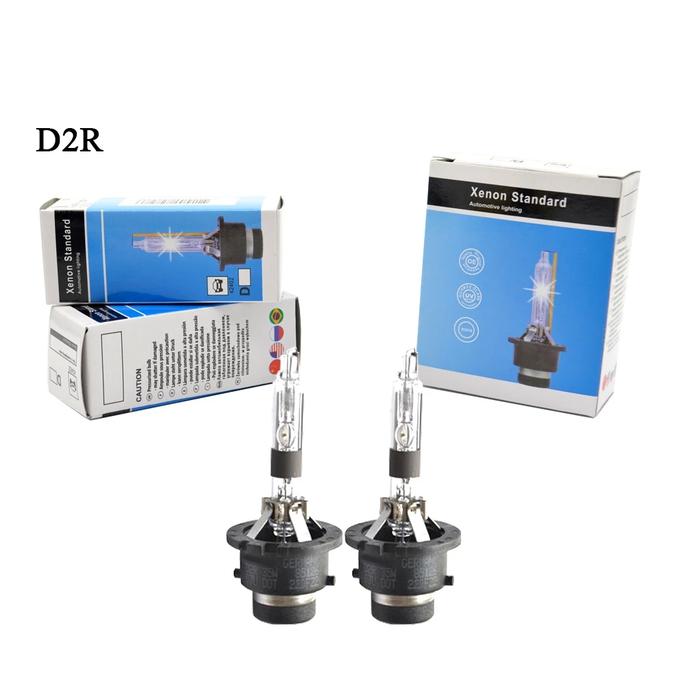 2 шт AC 35W d2r hid ксеноновая лампа автомобильная фара 6000k 8000k 10000K 12000K Xenon d2c для