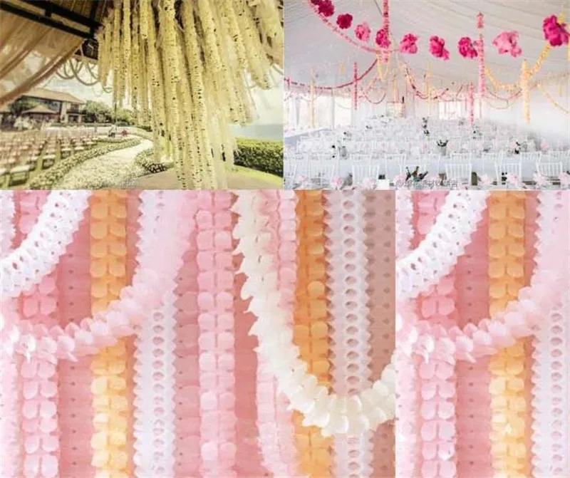 3 6 м четырехлистная бумага в виде клевера гирлянды поделки принадлежности для