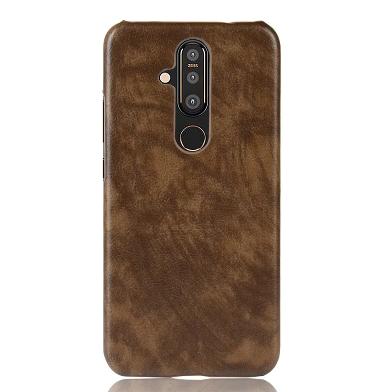 Чехол Nokia X71 для 8 1 Plus жесткий кожаный чехол телефона из ПК X 71 TA-1172 |