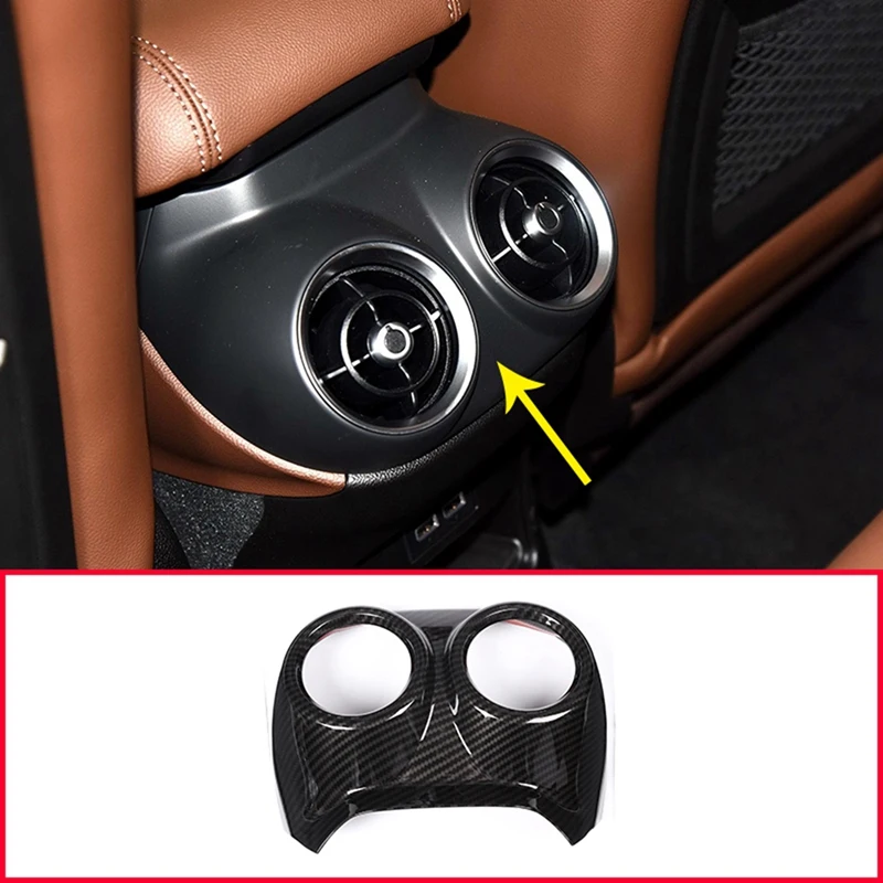Новое углеродное волокно для Alfa Romeo Stelvio 2017 2018 Abs пластиковый вентилятор заднего