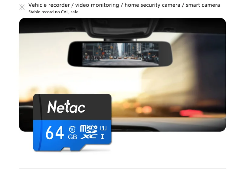 Netac Micro SD карта P500 класс 10 16 ГБ 32 ГБ 64 Гб карта памяти C10 Mini SD карта SDHC SDXC UHS-I TF карта для смартфонов/ТВ