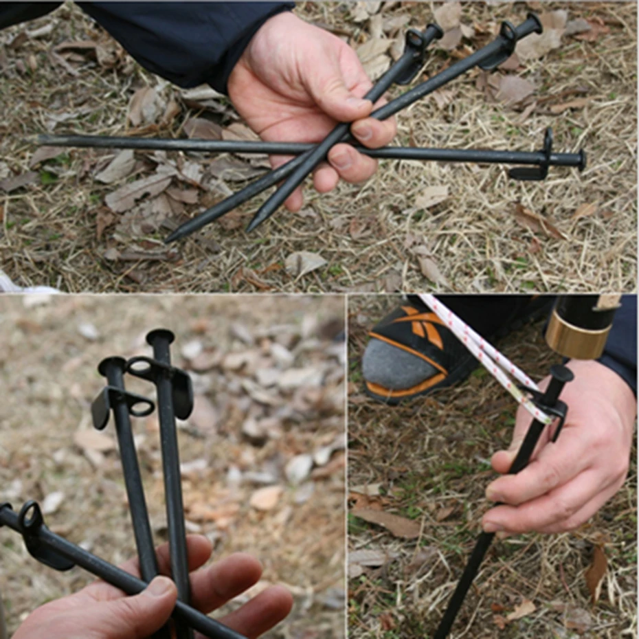 

YINGTOUMAN 5PCS/lot Outdoor Nail Camping Equipment Outdoor Traveling Tent Building Tent Pegs Stakes Nail Tools Tent Peg Stakes
