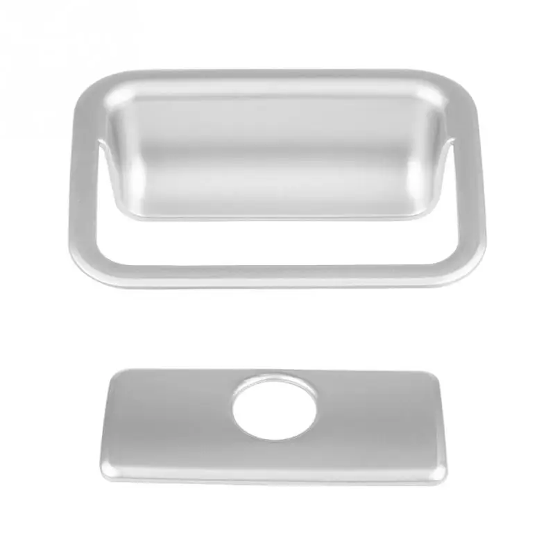 Серебряная Автомобильная внутренняя Перчаточная коробка для Copilot декоративная