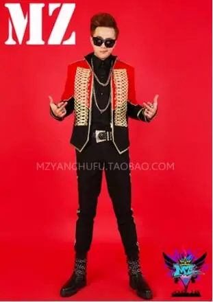 S 5XL хит 2018 новый модный мужской костюм для певицы DJ bigbang GD шерстяной торжественное