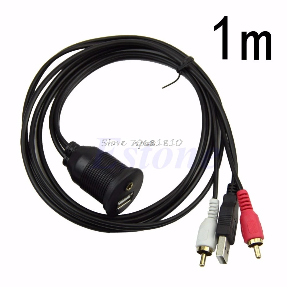 Новый утапливаемый автомобильный приборной панели USB порт/3 5 мм аудио штекер + 2