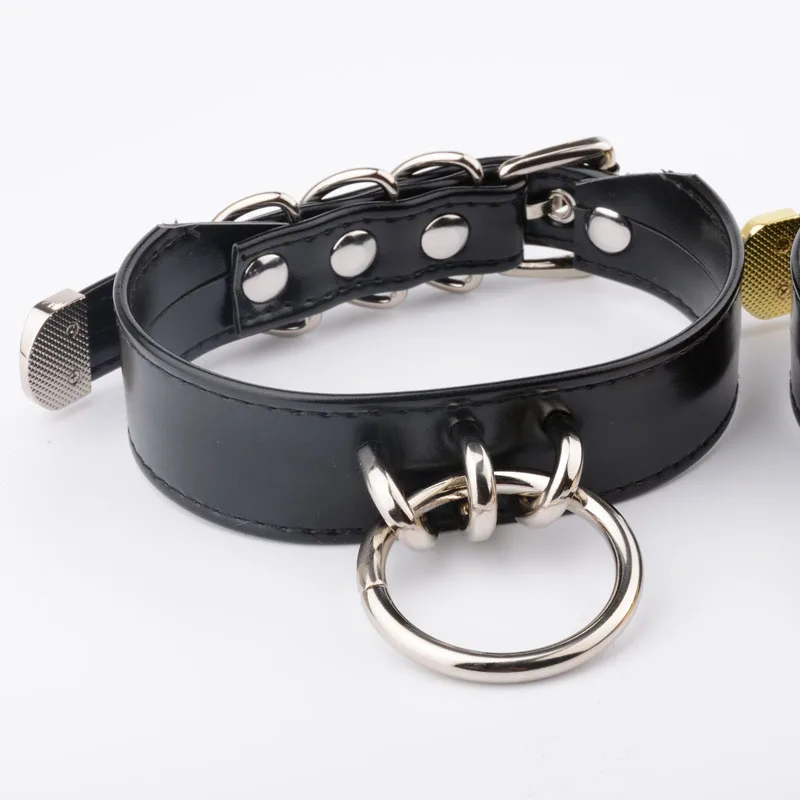 Женское Ожерелье чокер ручной работы из искусственной кожи|choker necklace|silver chokersilver