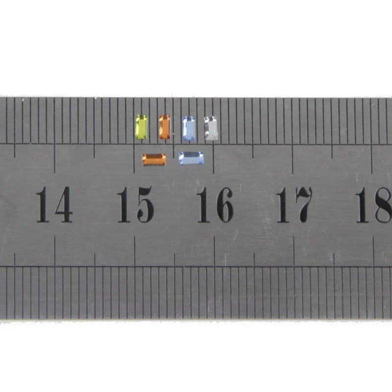 Цвет Смешивания Акриловый Ноготь Подвески Прямоугольник 3D Nail Art Украшения Ногтей