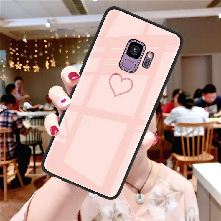kxinfen Защитная пленка из закаленного стекла чехол для Samsung Галактики S10 Note 8 9 S9 S8 плюс S10e Капа J4 J8 A7 A8 A6 плюс A50 M20 M10 J7 Prime A6s чехол - Цвет: kxinfen
