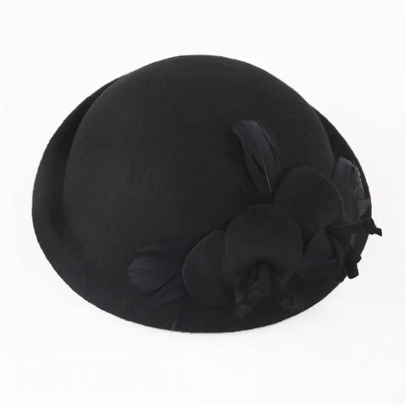 Женская винтажная фетровая шляпа из шерсти 6 цветов 2018|wool felt fedora|fashion fedorafelt hat |